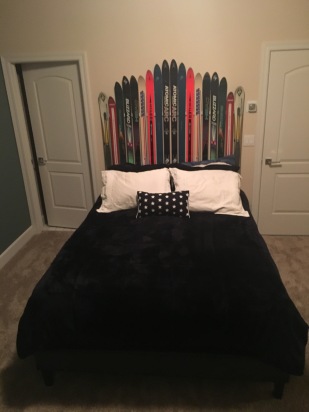 7 30 17 ski headboard in place w pillows